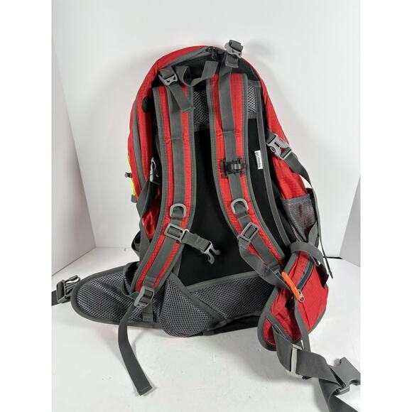 Columbia 40L Hiking Backpack Red Gray Rain Cover Camping Travel Pack Bag main image 8